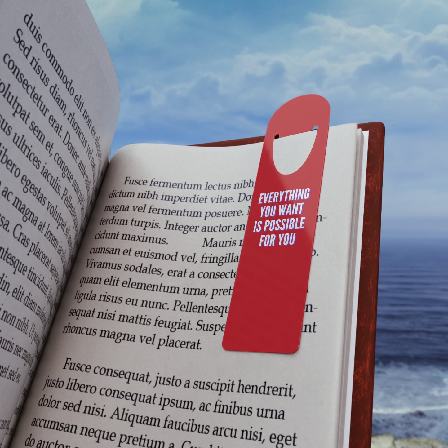 Bookmark - Everything You Want Is Possible For You (red)