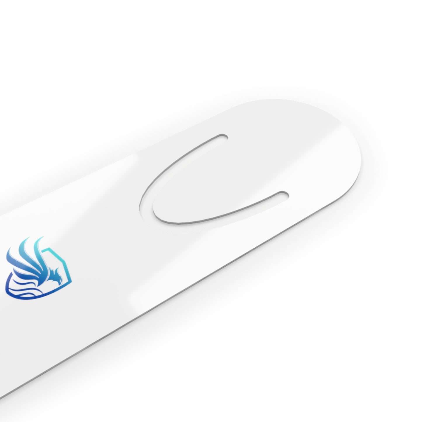 Metallic Bookmark - blue logo