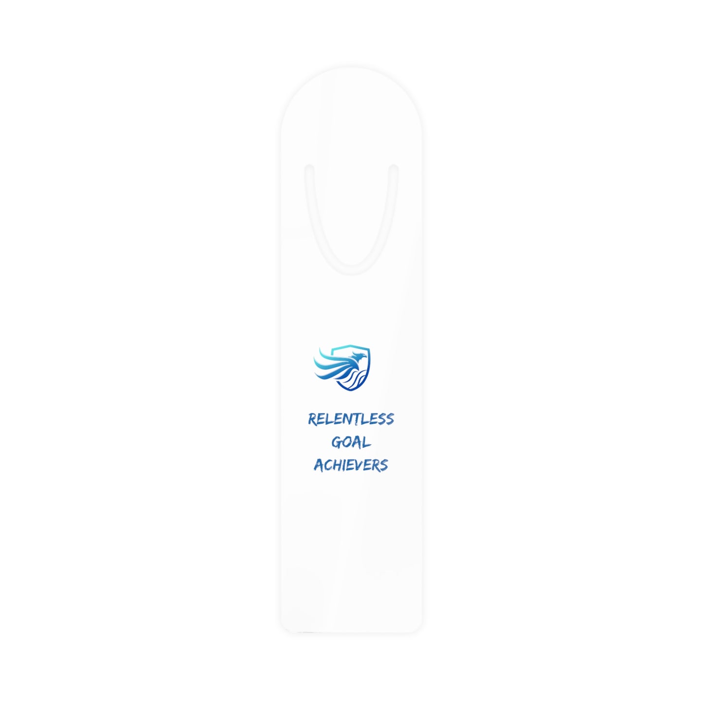 Metallic Bookmark - blue logo