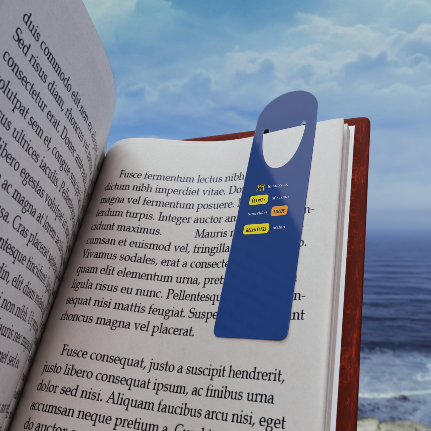 Bookmark - 3 Key To Success (blue)