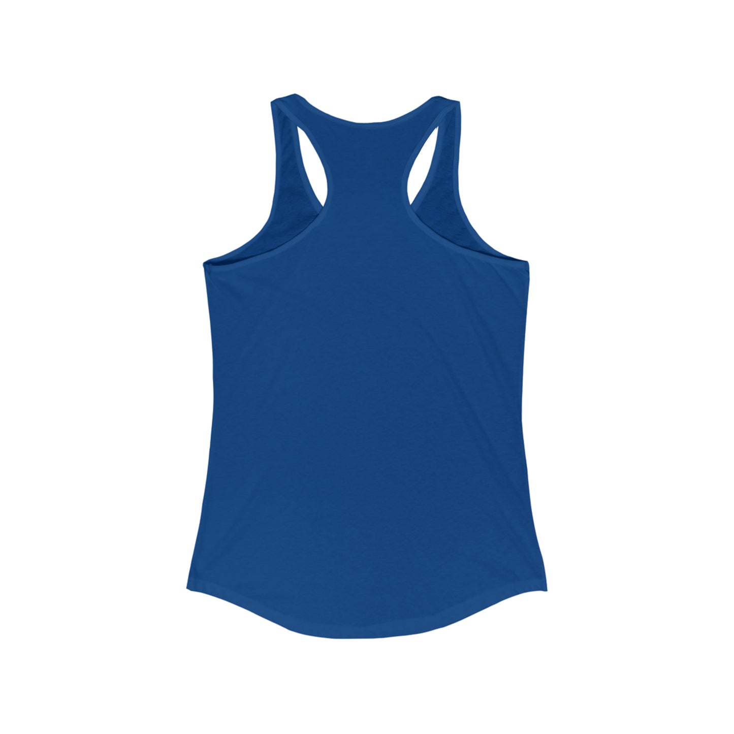 Women's Keep Calm and Be Relentless Racerback Tank white text