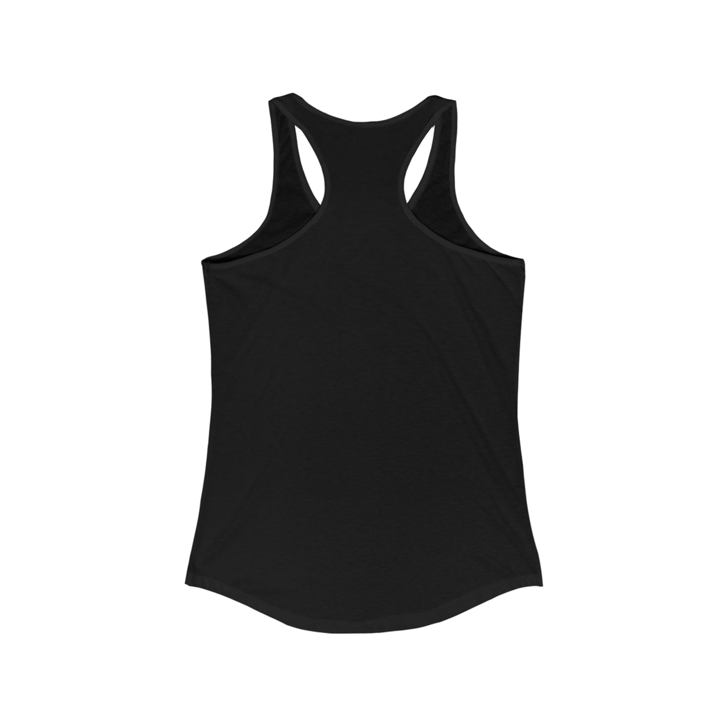 Women's Keep Calm and Be Relentless Racerback Tank white text