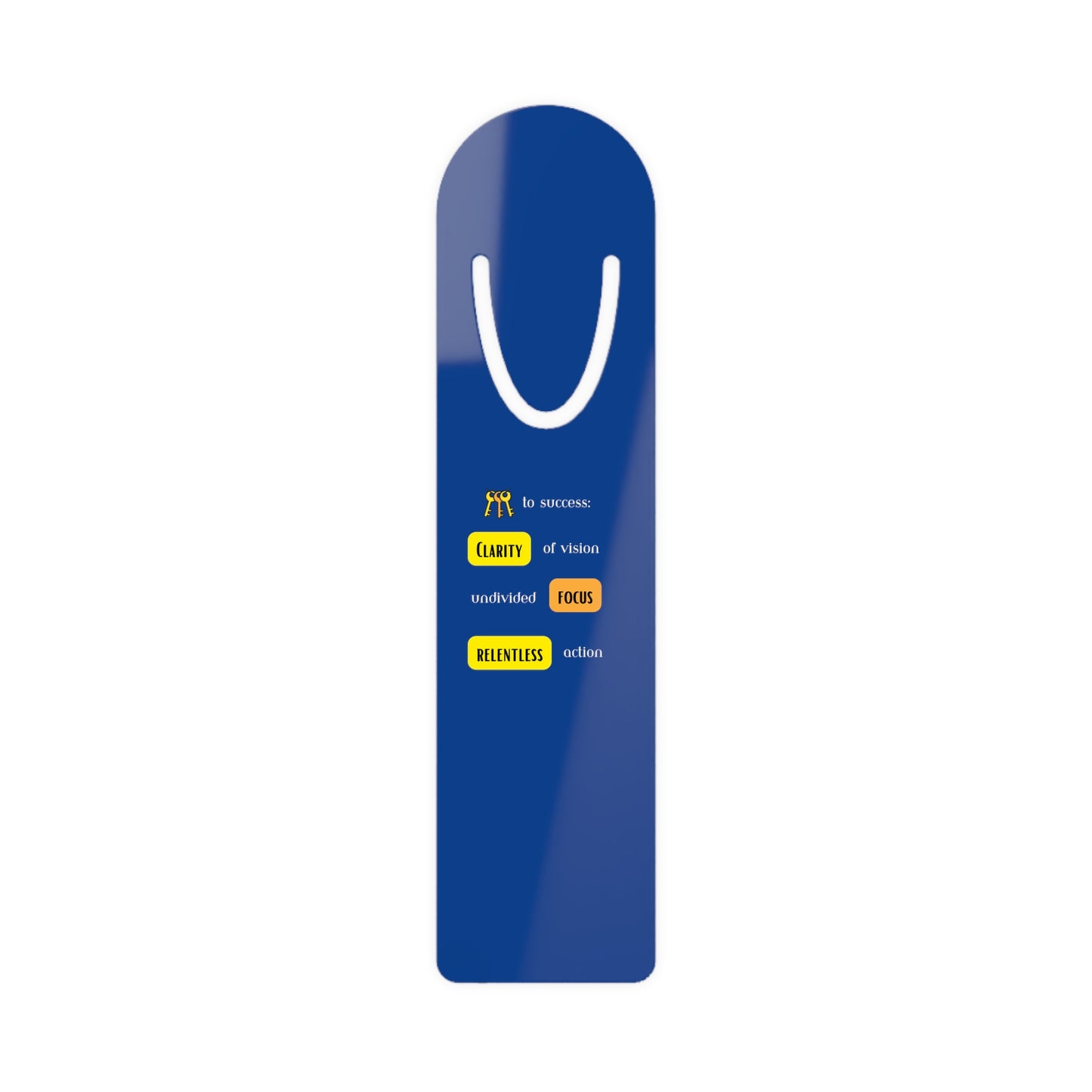 Bookmark - 3 Key To Success (blue)