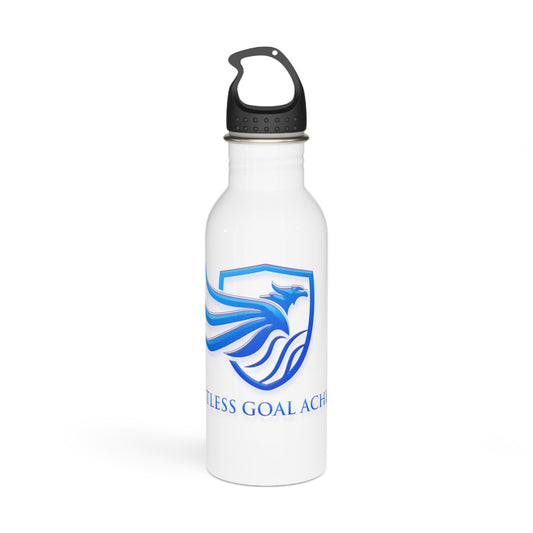 Stainless Steel Water Bottle with blue RGA logo