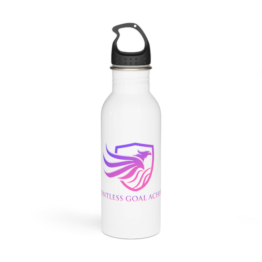 Stainless Steel Water Bottle RGA pink logo